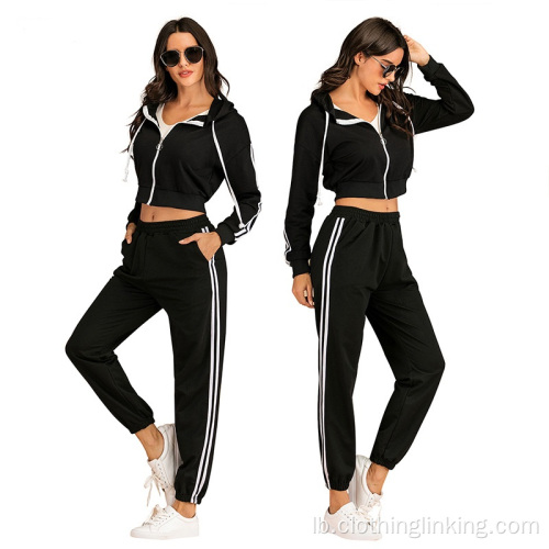 Damen 2 Stécker Outfit Tracksuit